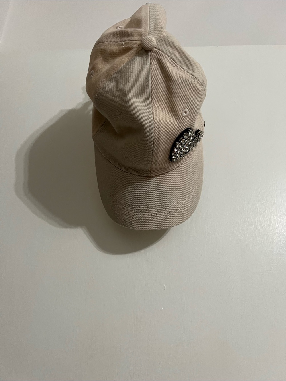 Steve Madden Cream Baseball Cap